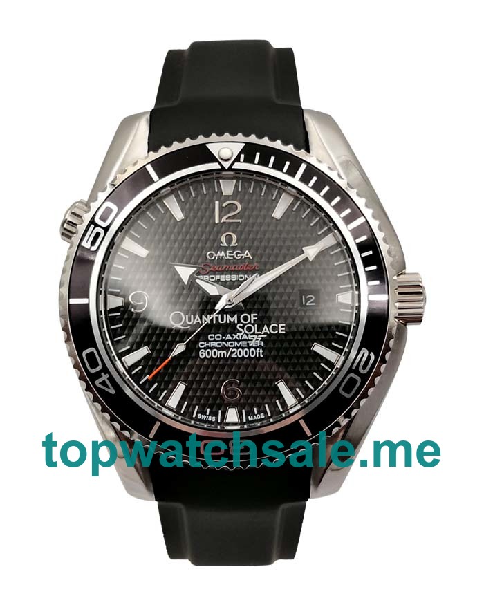 UK Black Dials Steel Omega Seamaster Planet Ocean 222.30.46.20.01.001 Replica Watches