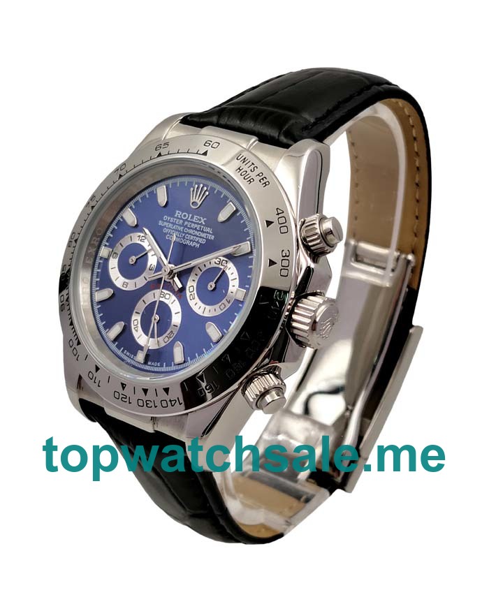 UK Blue Dials Steel Rolex Daytona 116520 Replica Watches