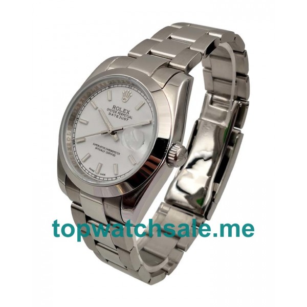 UK White Dials Steel Rolex Datejust 116200 Replica Watches