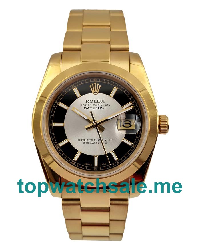 UK White-Black Dials Gold Rolex Datejust 116238 Replica Watches