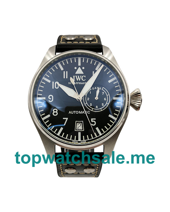 UK Black Dials Steel IWC Pilots IW500201 Replica Watches