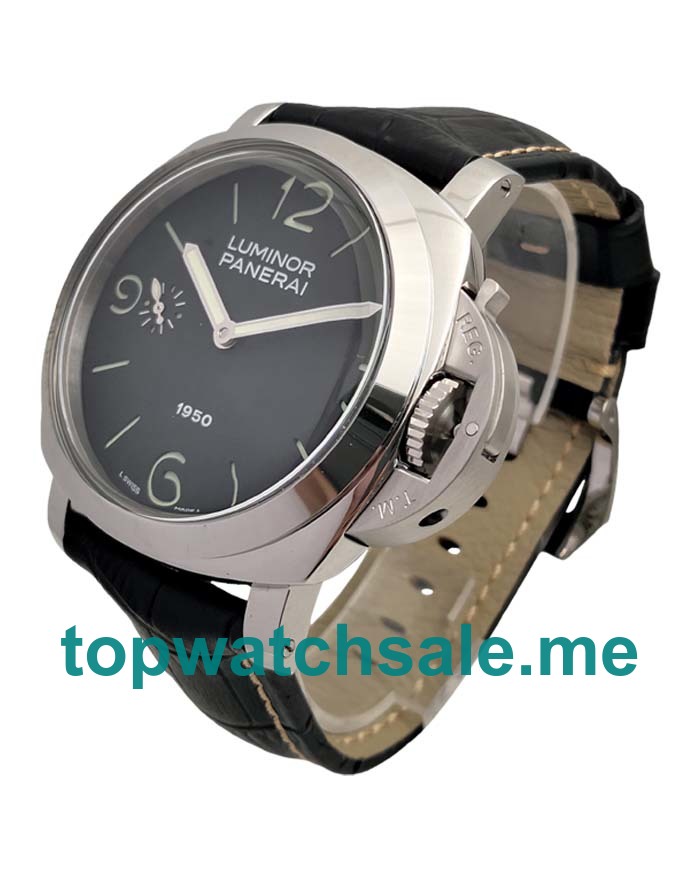 UK Black Dials Steel Panerai Luminor PAM00127 Replica Watches