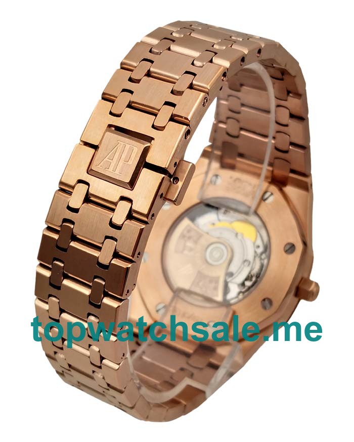 UK Black Dials Rose Gold Audemars Piguet Royal Oak Jumbo 15400OR.OO.1220OR.01 Replica Watches