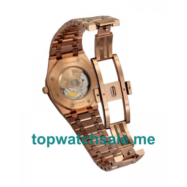 UK Black Dials Rose Gold Audemars Piguet Royal Oak Jumbo 15400OR.OO.1220OR.01 Replica Watches