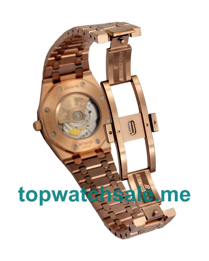 UK Black Dials Rose Gold Audemars Piguet Royal Oak Jumbo 15400OR.OO.1220OR.01 Replica Watches