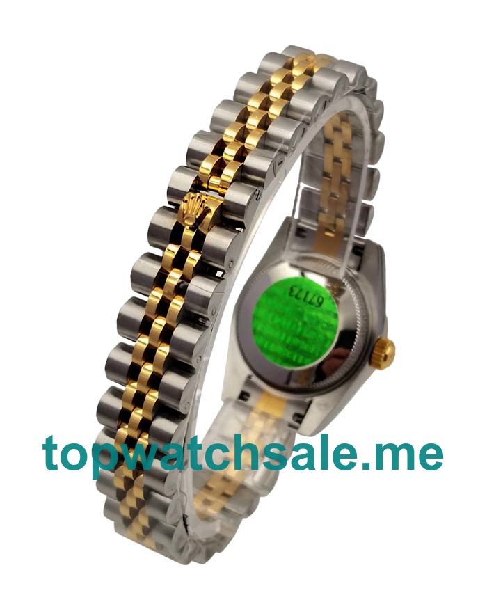 UK Champagne Dials Steel And Gold Rolex Lady-Datejust 76193 Replica Watches