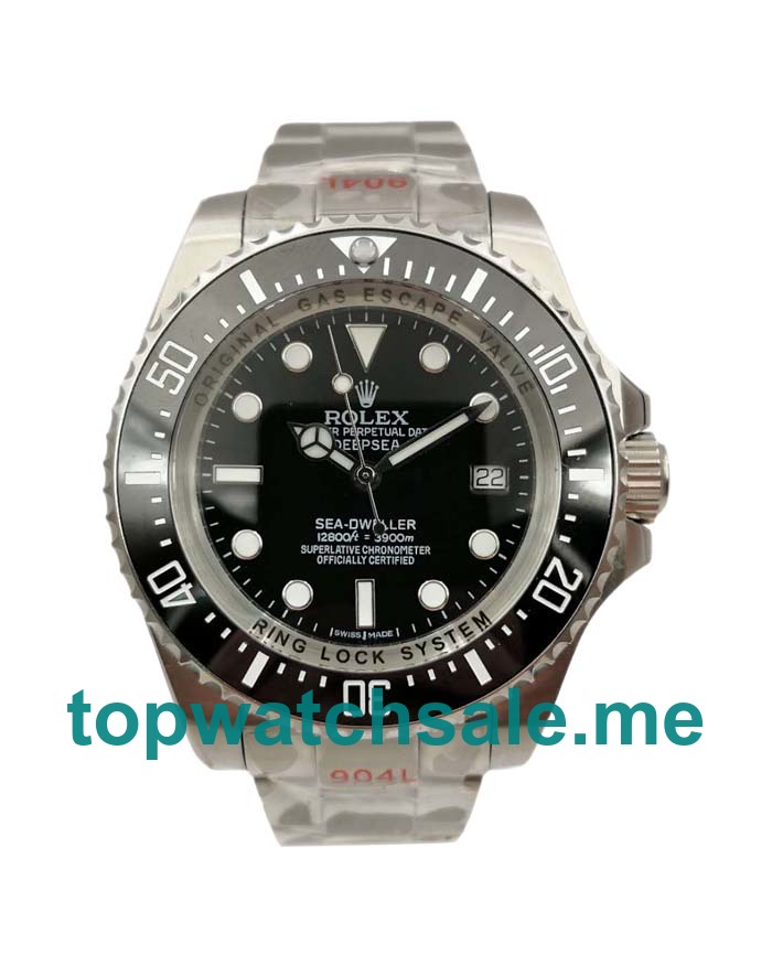 UK Black Dials Steel Rolex Sea-Dweller Deepsea 116660 Replica Watches