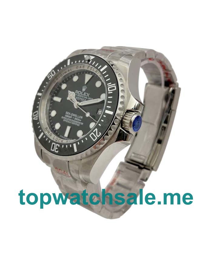 UK Black Dials Steel Rolex Sea-Dweller Deepsea 116660 Replica Watches