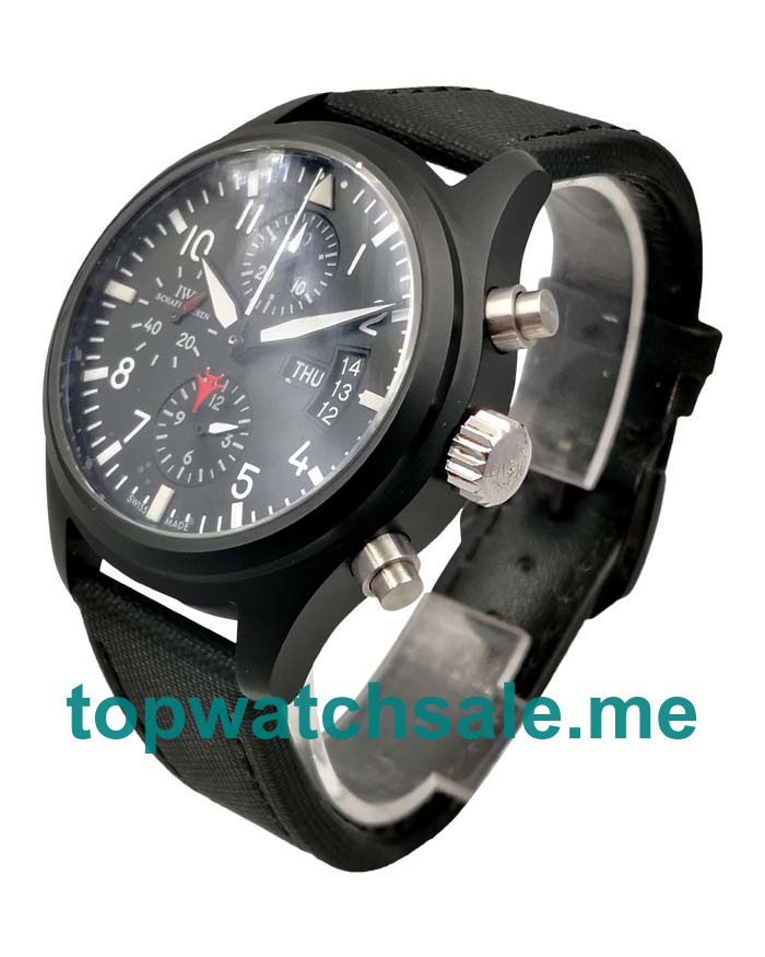 UK Black Dials Black Ceramic IWC Pilot's Spitfire IW378901 Replica Watches