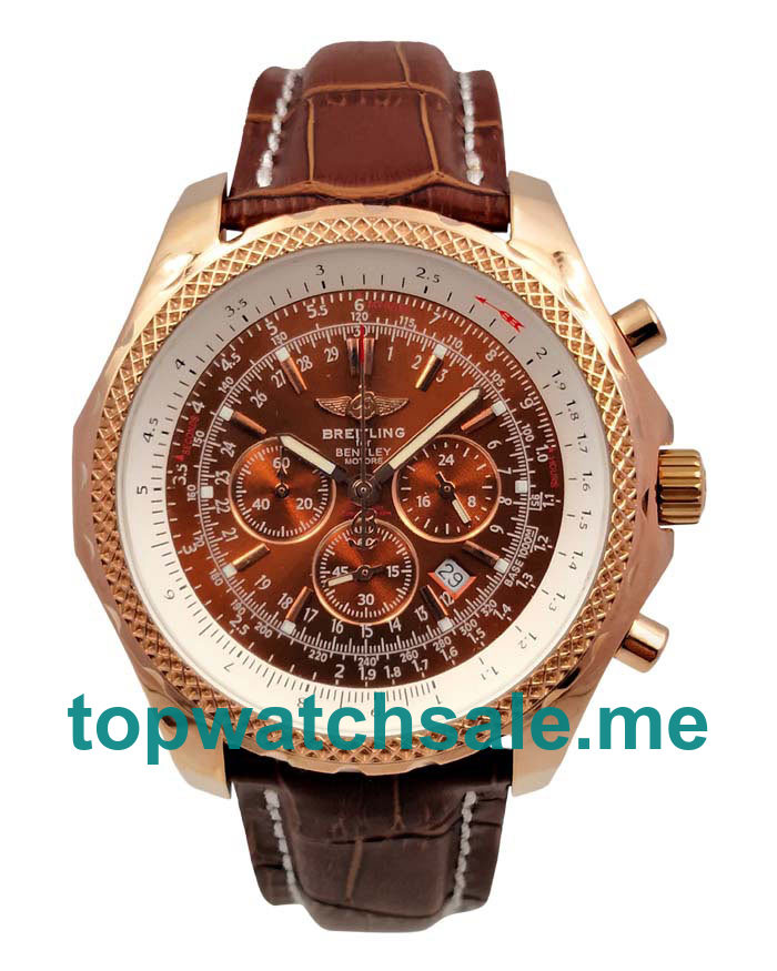 UK Brown Dials Rose Gold Breitling Bentley Motors A25362 Replica Watches