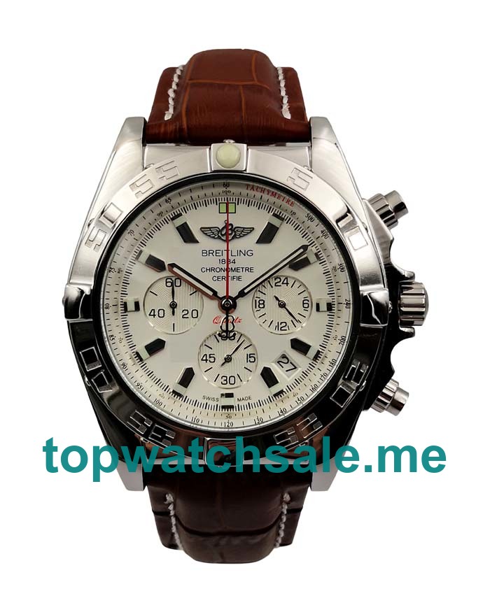 UK White Dials Steel Breitling Chronomat AB0110 Replica Watches