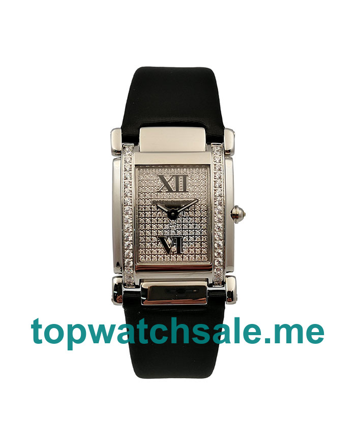 UK Diamond Dials Steel Patek Philippe Twenty~4 4910G Replica Watches