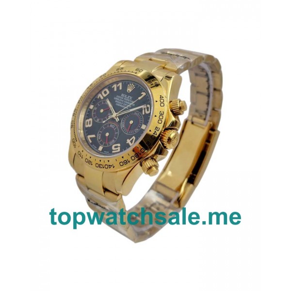 UK Blue Dials Gold Rolex Daytona 116528 Replica Watches