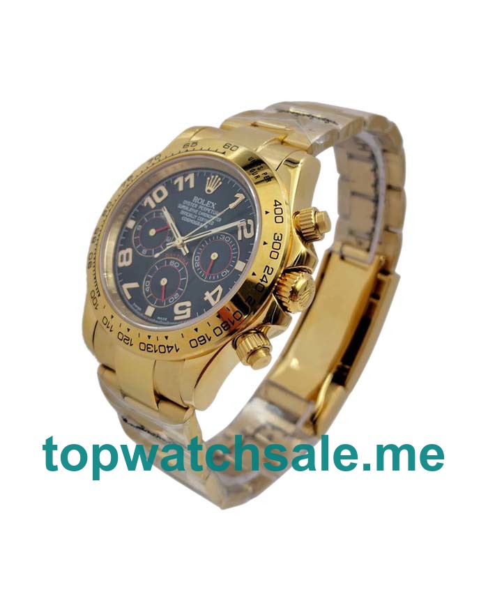 UK Blue Dials Gold Rolex Daytona 116528 Replica Watches