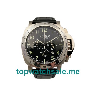 UK Black Dials Panerai Luminor Daylight PAM00196 Arabic Numerals Replica Watches