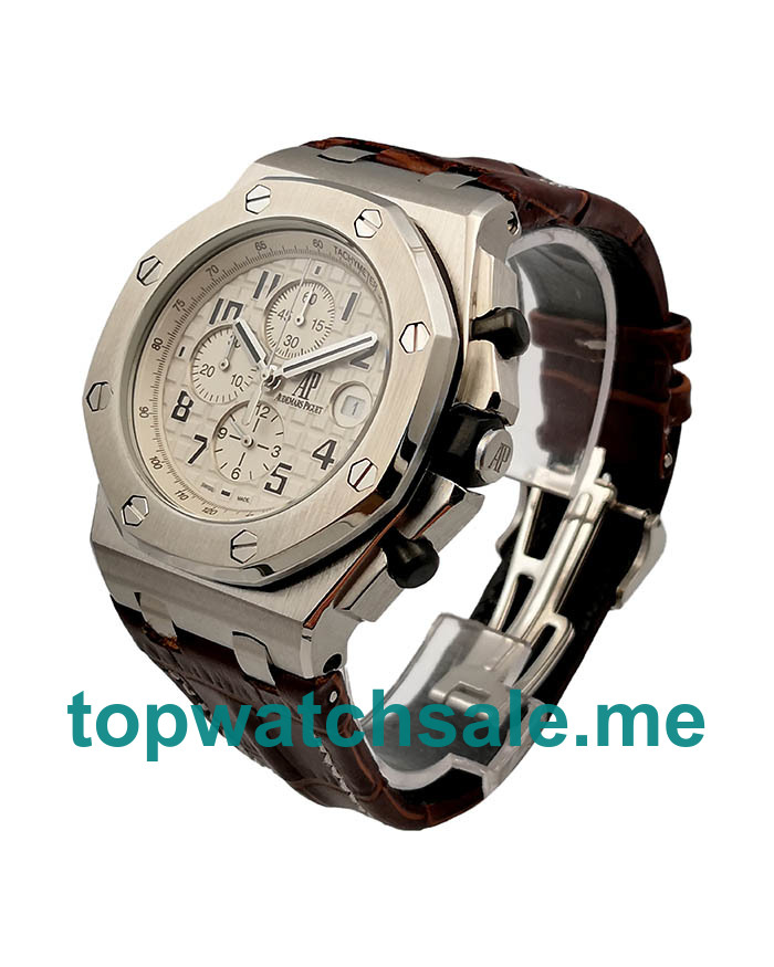 UK Steel Replica Audemars Piguet Royal Oak Offshore 26170ST.OO.D091CR.01 Cream Dials Watches