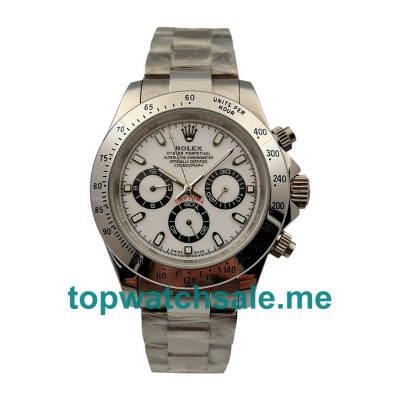 UK White Dials Steel Rolex Daytona 16520 Replica Watches