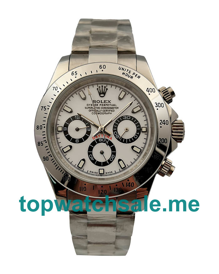 UK White Dials Steel Rolex Daytona 16520 Replica Watches