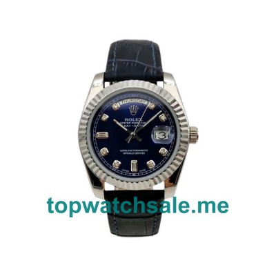 UK Blue Dials White Gold Rolex Day-Date 118139 Replica Watches