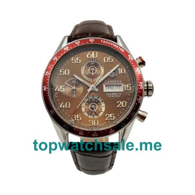 UK Brown Dials Steel TAG Heuer Carrera CV2A12.FC6236 Replica Watches