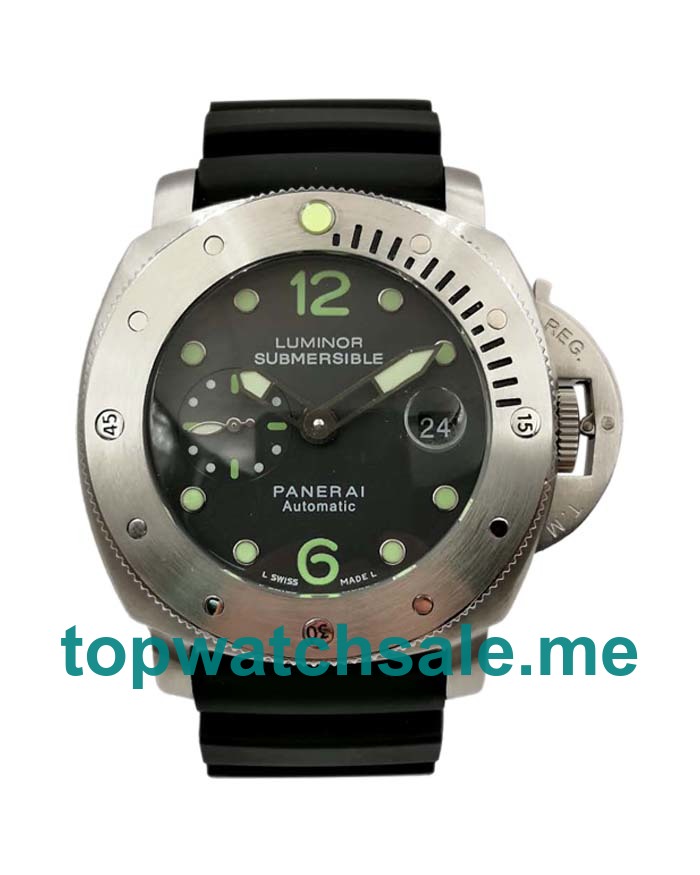 UK Black Dials Steel Panerai Submersible PAM00024 Replica Watches