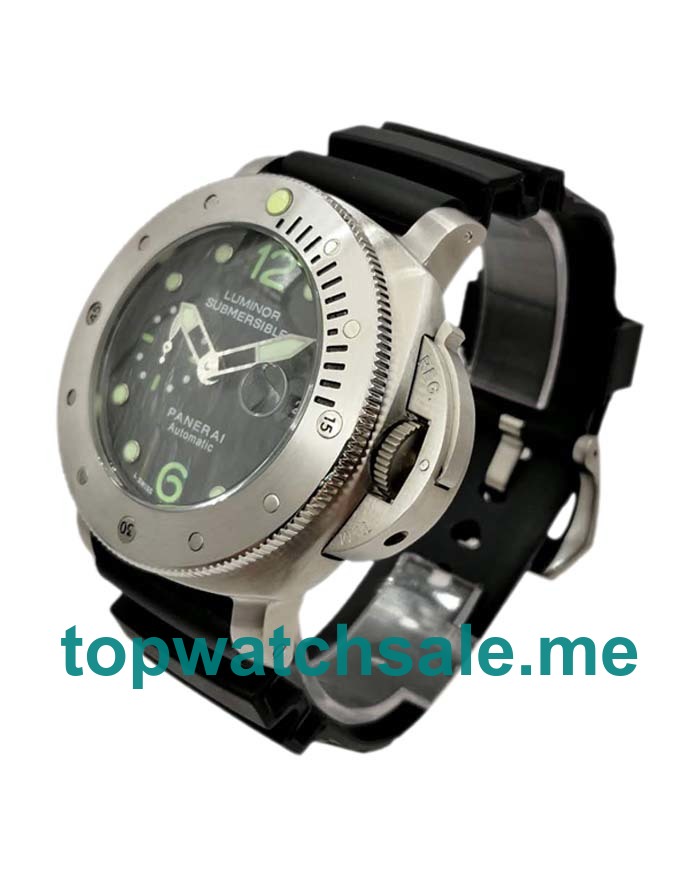 UK Black Dials Steel Panerai Submersible PAM00024 Replica Watches