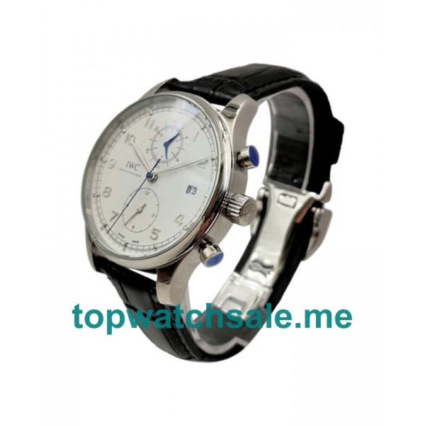 UK Silver Dials Steel IWC Portugieser Chrono IW390403 Replica Watches