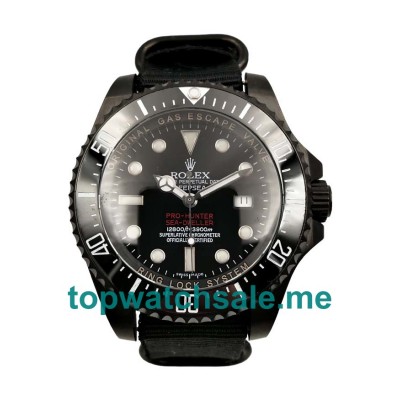 UK Black Dials Black Steel Rolex Sea-Dweller Deepsea 116660 Replica Watches