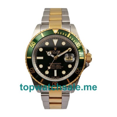 UK Black Dials Steel And Gold Rolex Submariner 116613 Replica Watches