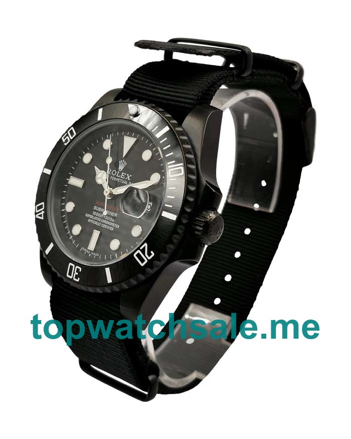 UK Black Dials Black Steel Rolex Submariner 116610 LN Replica Watches