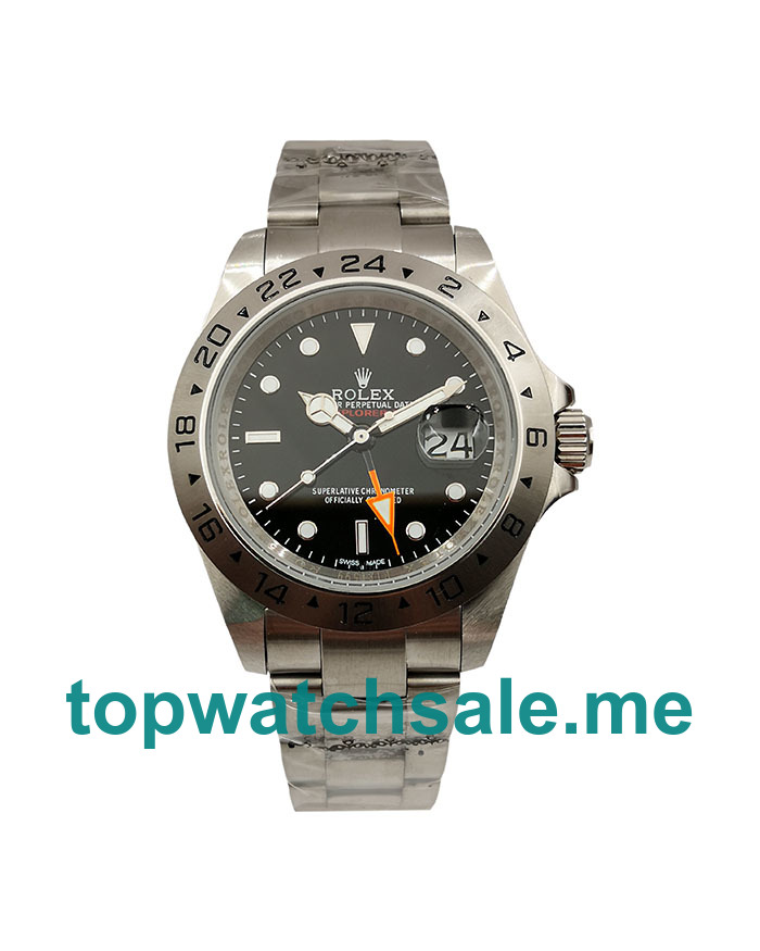 UK Black Dials Steel Rolex Explorer II 216570 Replica Watches