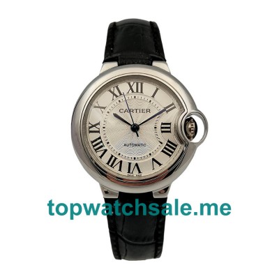 UK Silver Dials Steel Cartier Ballon Bleu W6920085 Replica Watches