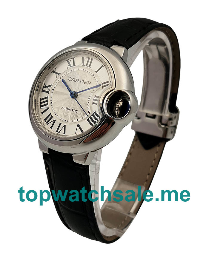 UK Silver Dials Steel Cartier Ballon Bleu W6920085 Replica Watches