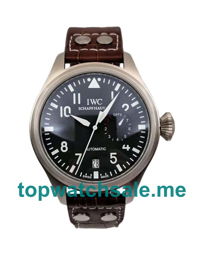 UK Black Dials Steel IWC Big Pilots IW500201 Replica Watches