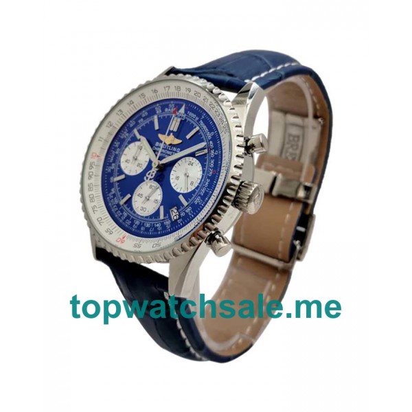 UK 46MM Blue Dials Breitling Navitimer A23322 Replica Watches