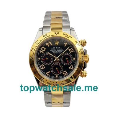 UK Black Dials Steel And Gold Rolex Daytona 116503 Replica Watches