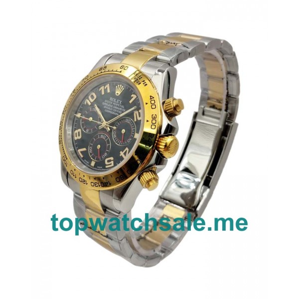 UK Black Dials Steel And Gold Rolex Daytona 116503 Replica Watches