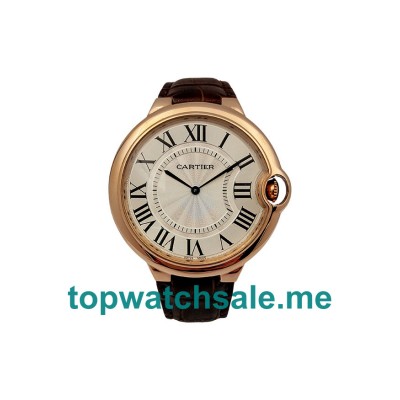 UK Silver Dials Rose Gold Cartier Ballon Bleu W6920054 Replica Watches