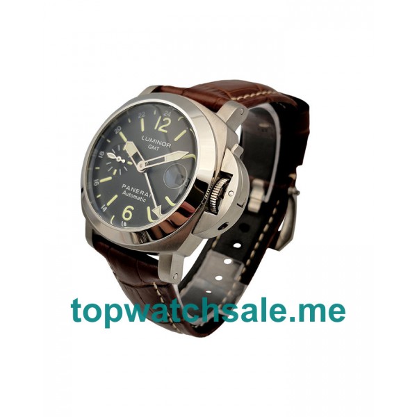 UK Black Dials Steel Panerai Luminor GMT PAM00244 Replica Watches