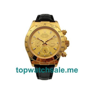 UK Champagne Dials Gold Rolex Daytona 116518 Replica Watches