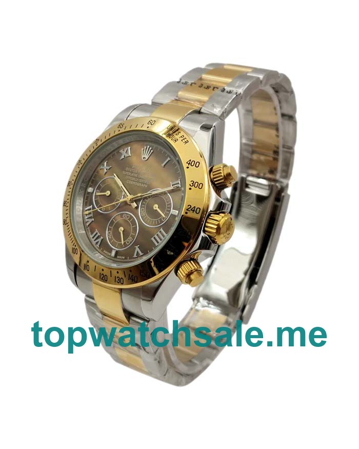 UK Mother Of Pearl Dials Steel And Gold Rolex Daytona 116523 Replica Watches