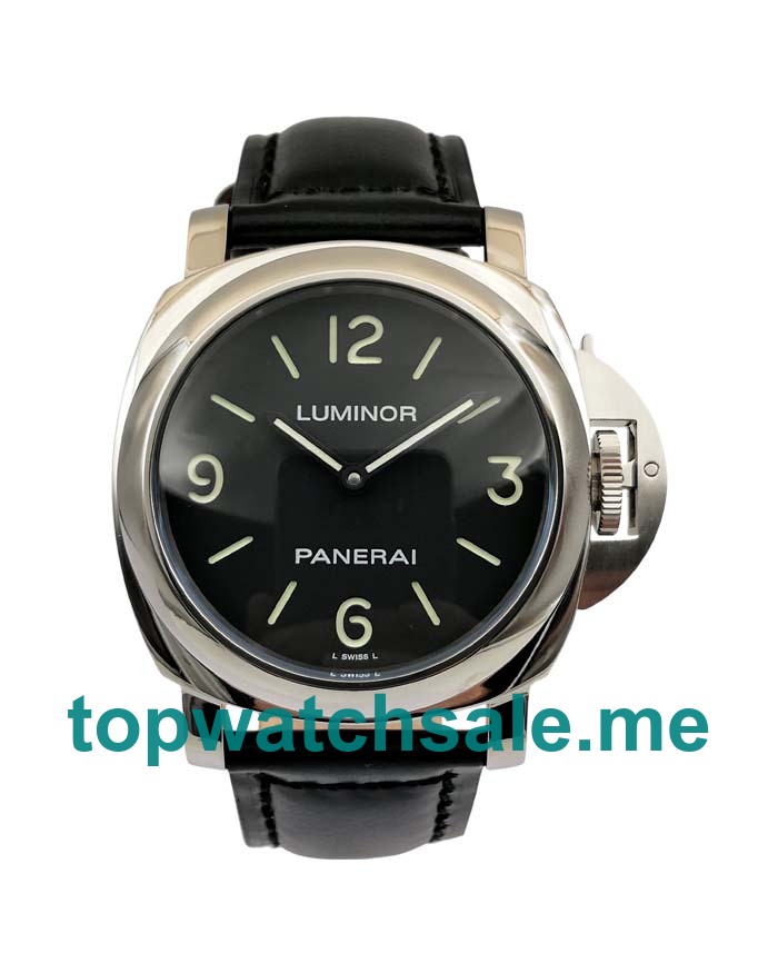 UK Black Dials Panerai Luminor Base PAM00002 44MM Replica Watches