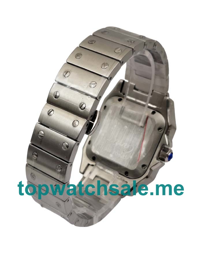 UK Silver Dials Steel Cartier Santos W20055D6 Replica Watches