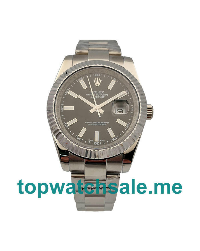 UK Black Dials Steel Rolex Datejust II 116334 Replica Watches