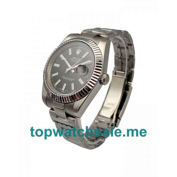 UK Black Dials Steel Rolex Datejust II 116334 Replica Watches