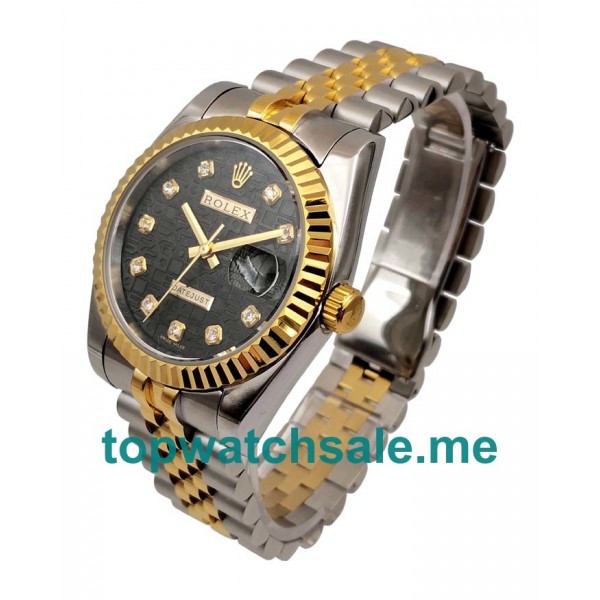 UK Black Dials Steel And Gold Rolex Datejust 116233 Replica Watches