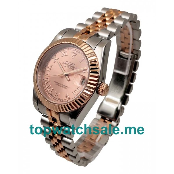 UK Pink Dials Steel And Rose Gold Rolex Datejust 178271 Replica Watches