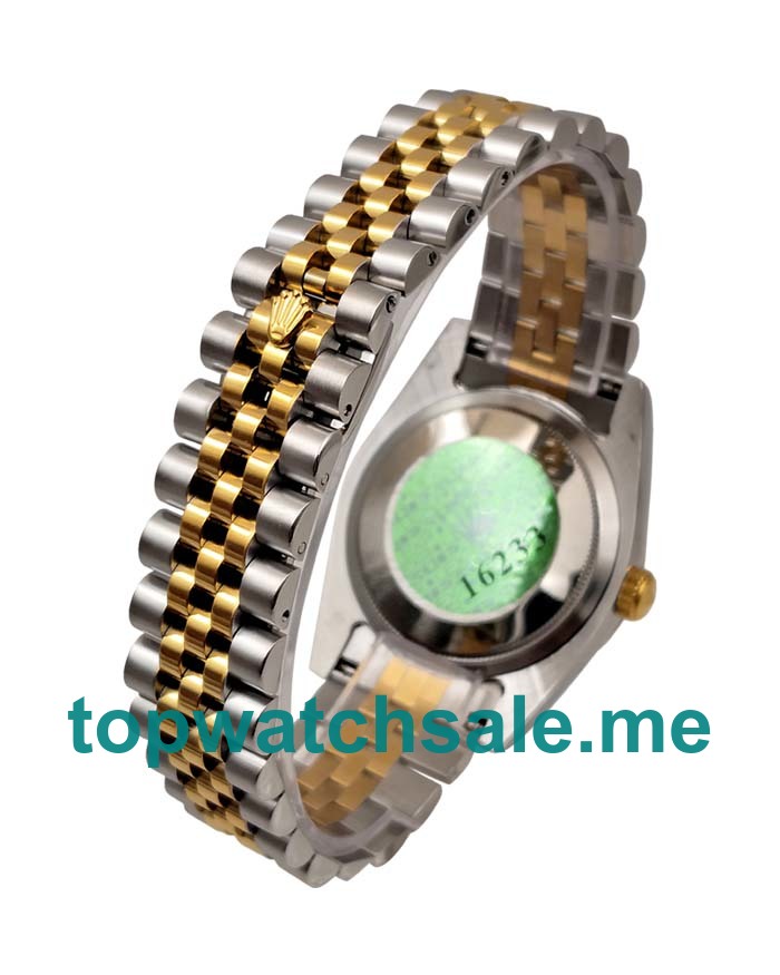 UK White Dials Steel And Gold Rolex Datejust 16233 Replica Watches