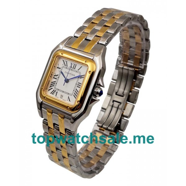 UK White Dials Steel And Gold Cartier Panthere 83083444 Replica Watches