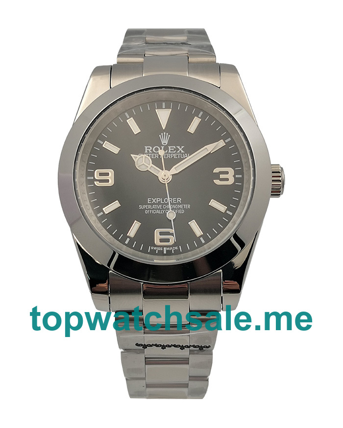 UK 40MM Steel Rolex Explorer 214270 Replica Watches